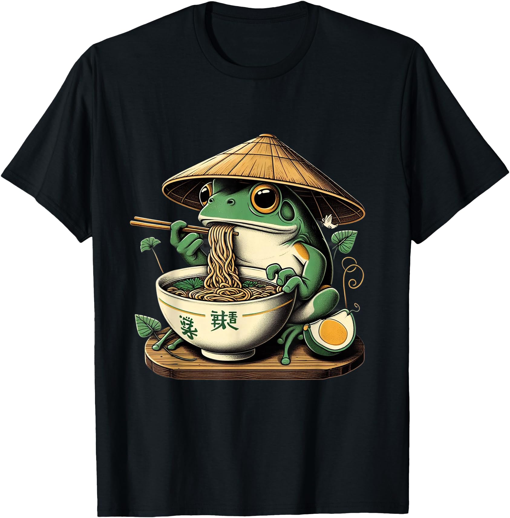 Frog Eating Ramen Kawaii Neko Japanese Noodles Anime Lovers