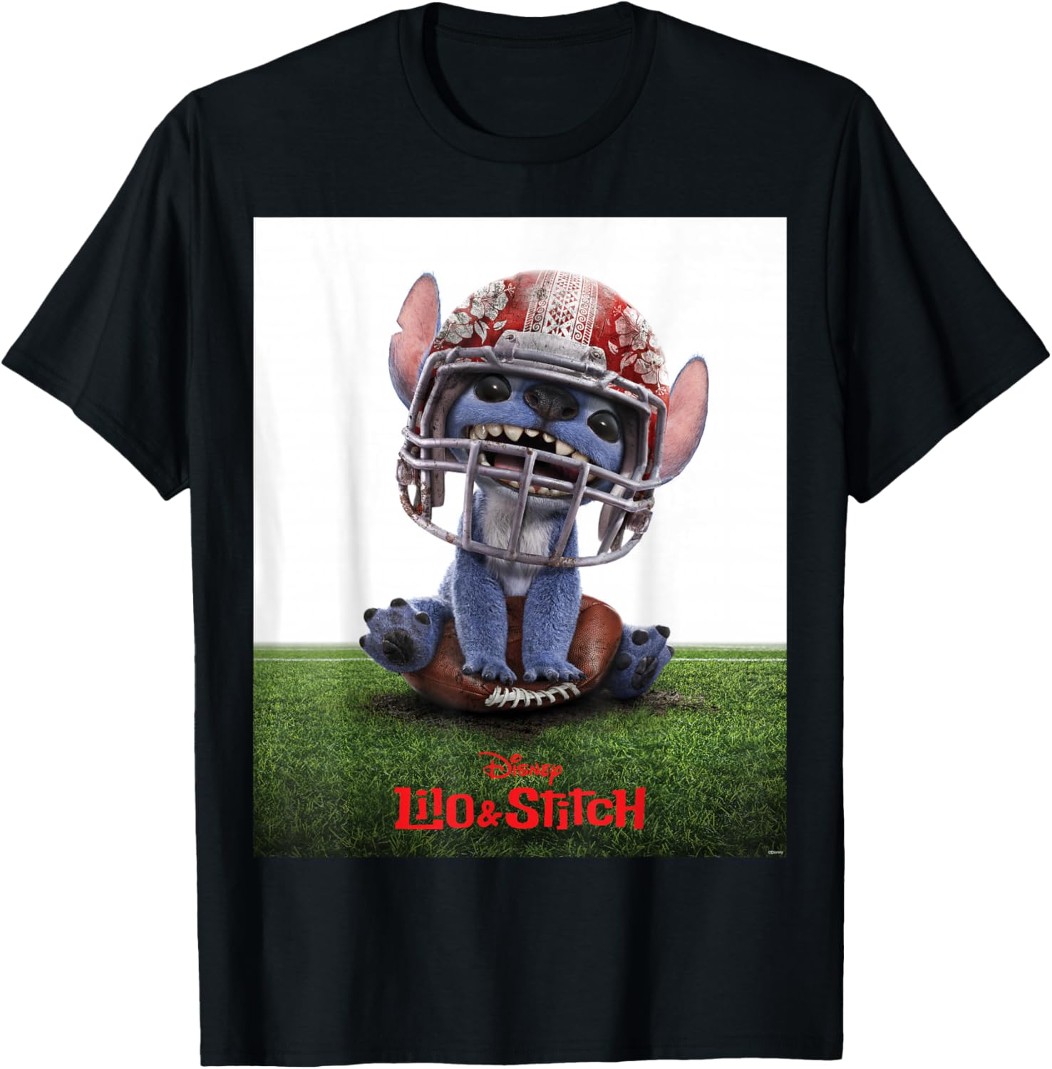 Disney Lilo & Stitch Live-Action Movie Funny Football Poster