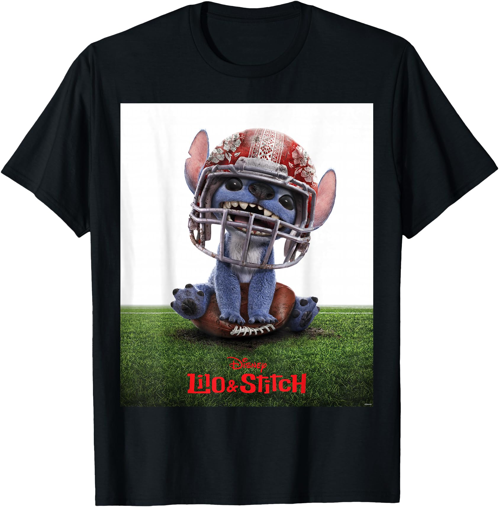 Disney Lilo & Stitch Live-Action Movie Funny Football Poster