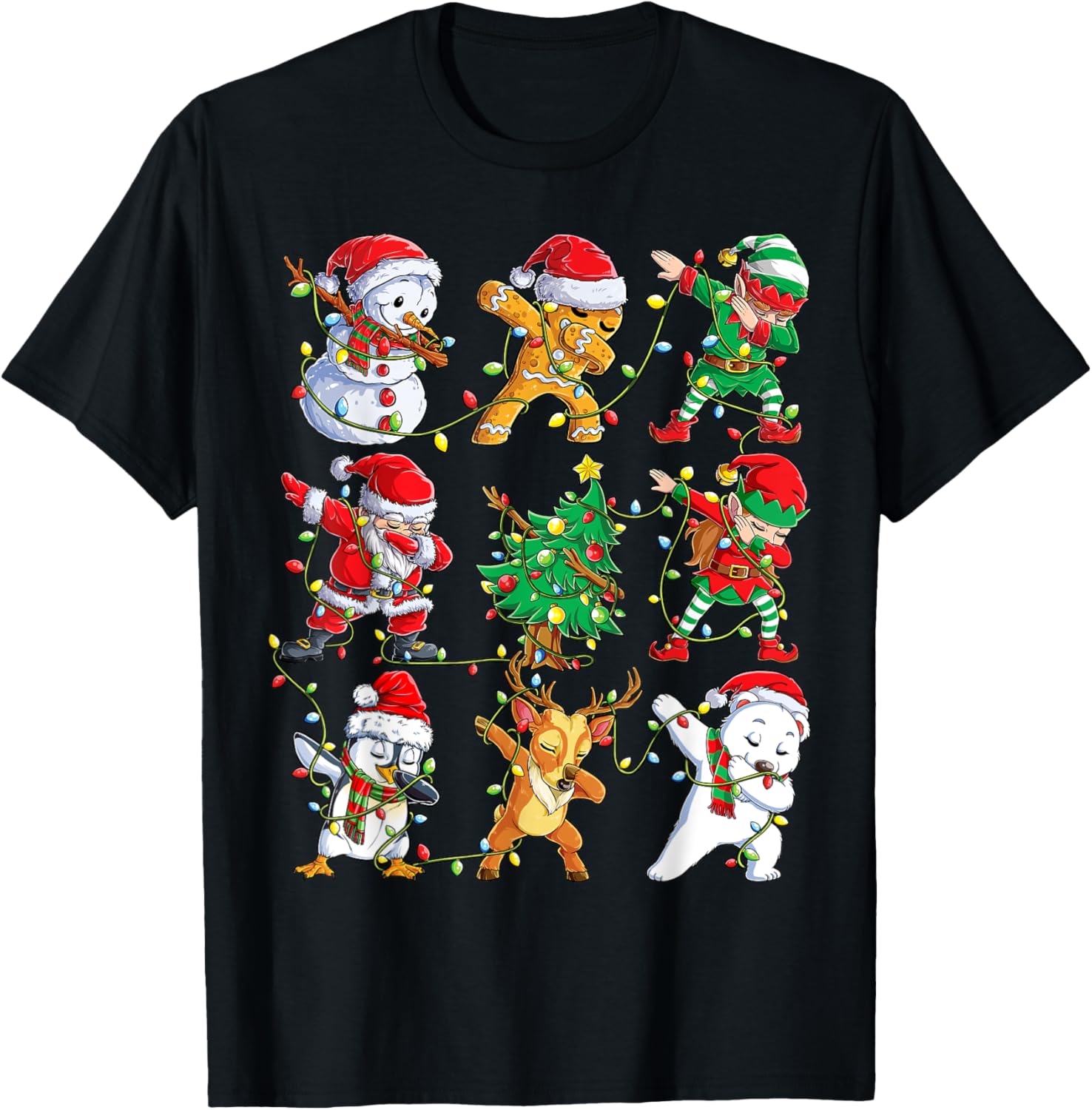 Christmas Dabbing Santa Elf Friends Boys Girls Men Xmas Dab