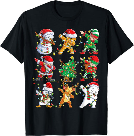 Christmas Dabbing Santa Elf Friends Boys Girls Men Xmas Dab
