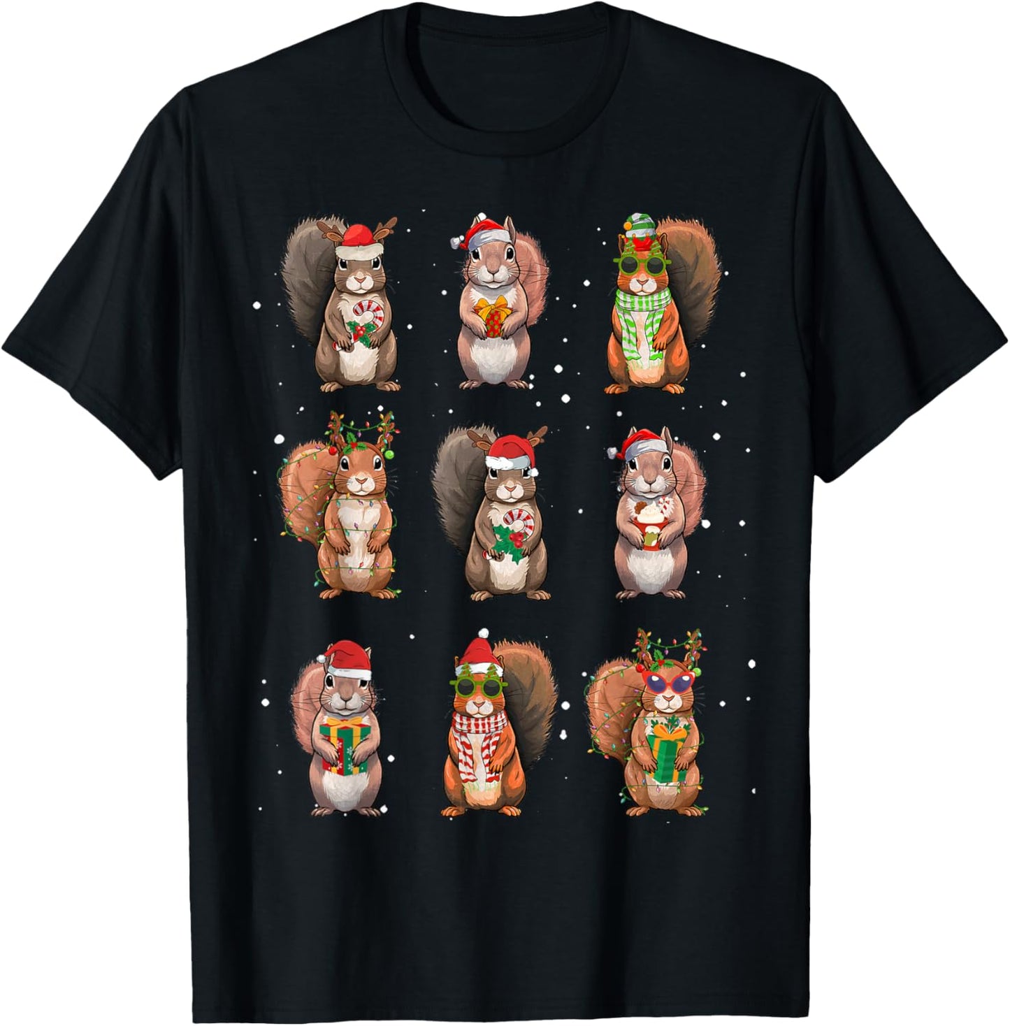 Squirrels Christmas Lights Decor Funny Squirrel Lover Pajama