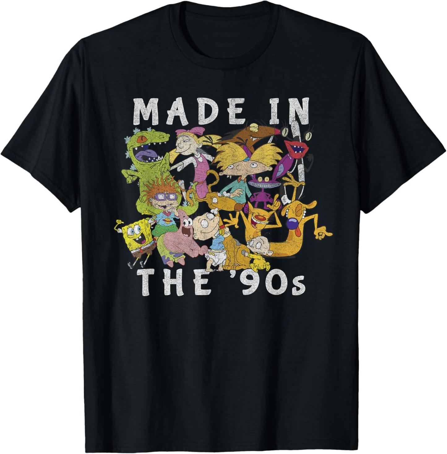 Nickelodeon Made In The 90's Faded Character Collage