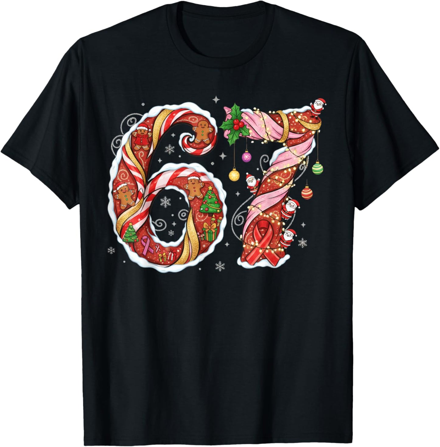 Six Seven 67 Meme Funny Christmas Santa 6 7 Funny Xmas Meme