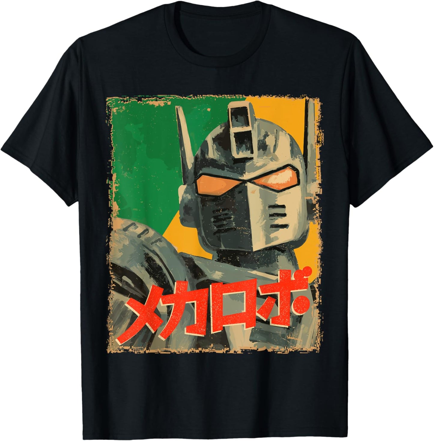 Retro Mecha Robot Japanese Super Robot Anime Style Graphic
