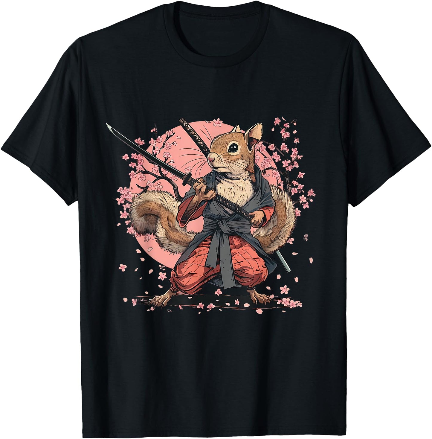 Samurai Squirrel Sakura Japanese Art Japanese Ninja Squirrel
