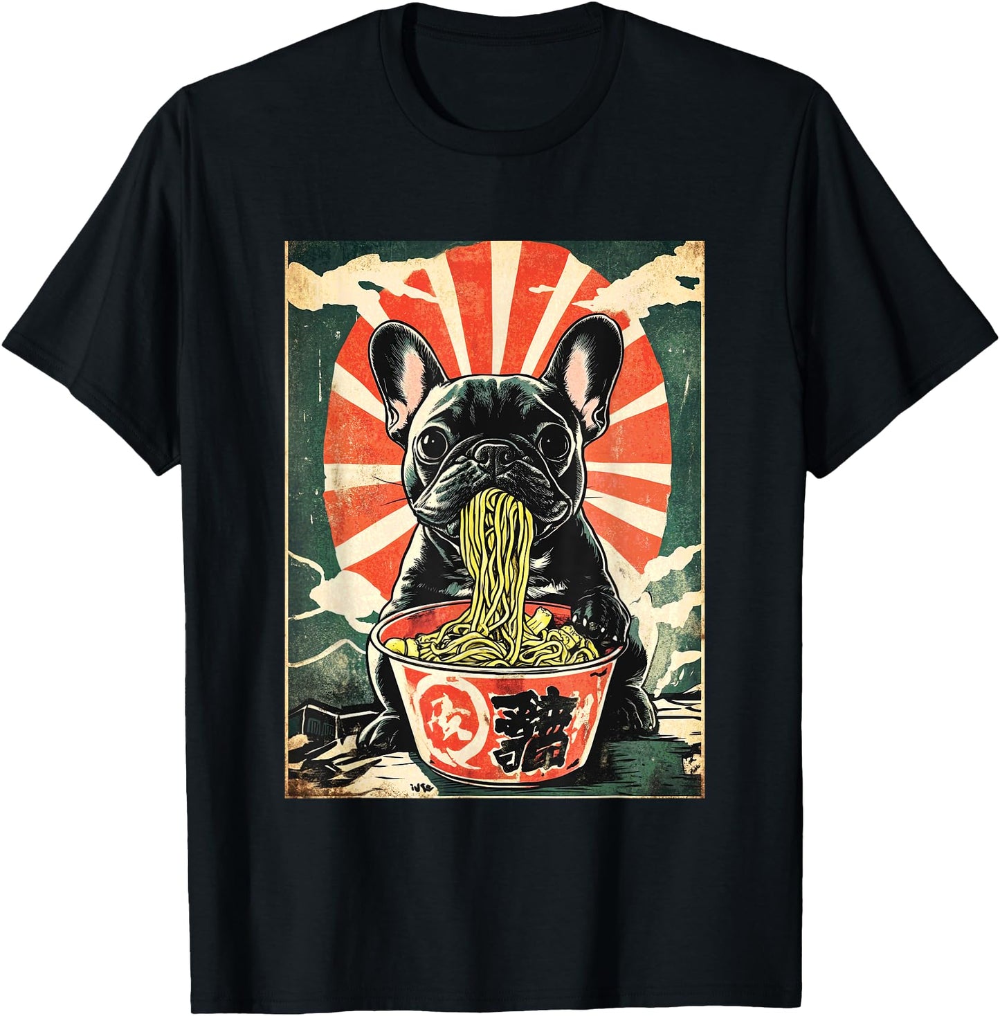 French Bulldog Ramen Delight Japanese Graphic