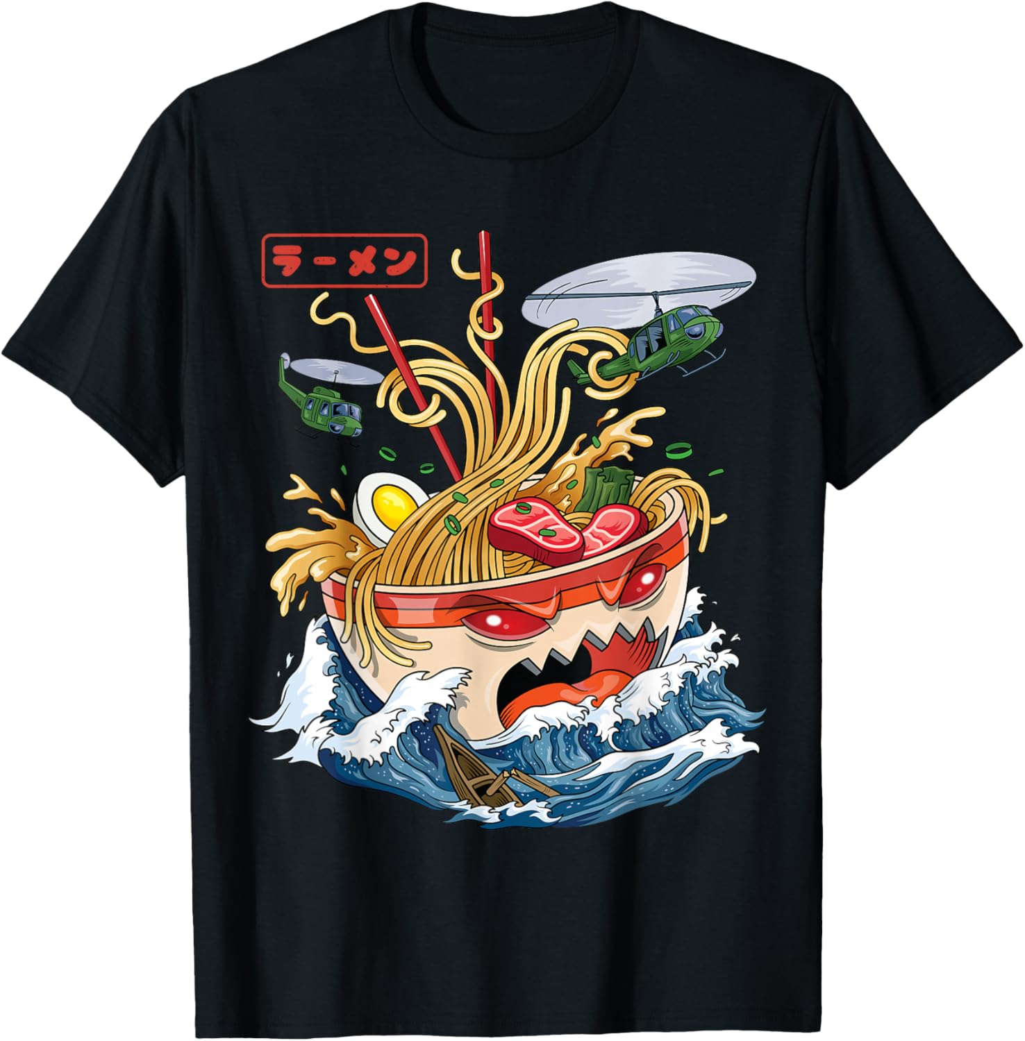 Great Ramen of Kanagawa Japanese Food Kaiju Kawaii Ramen