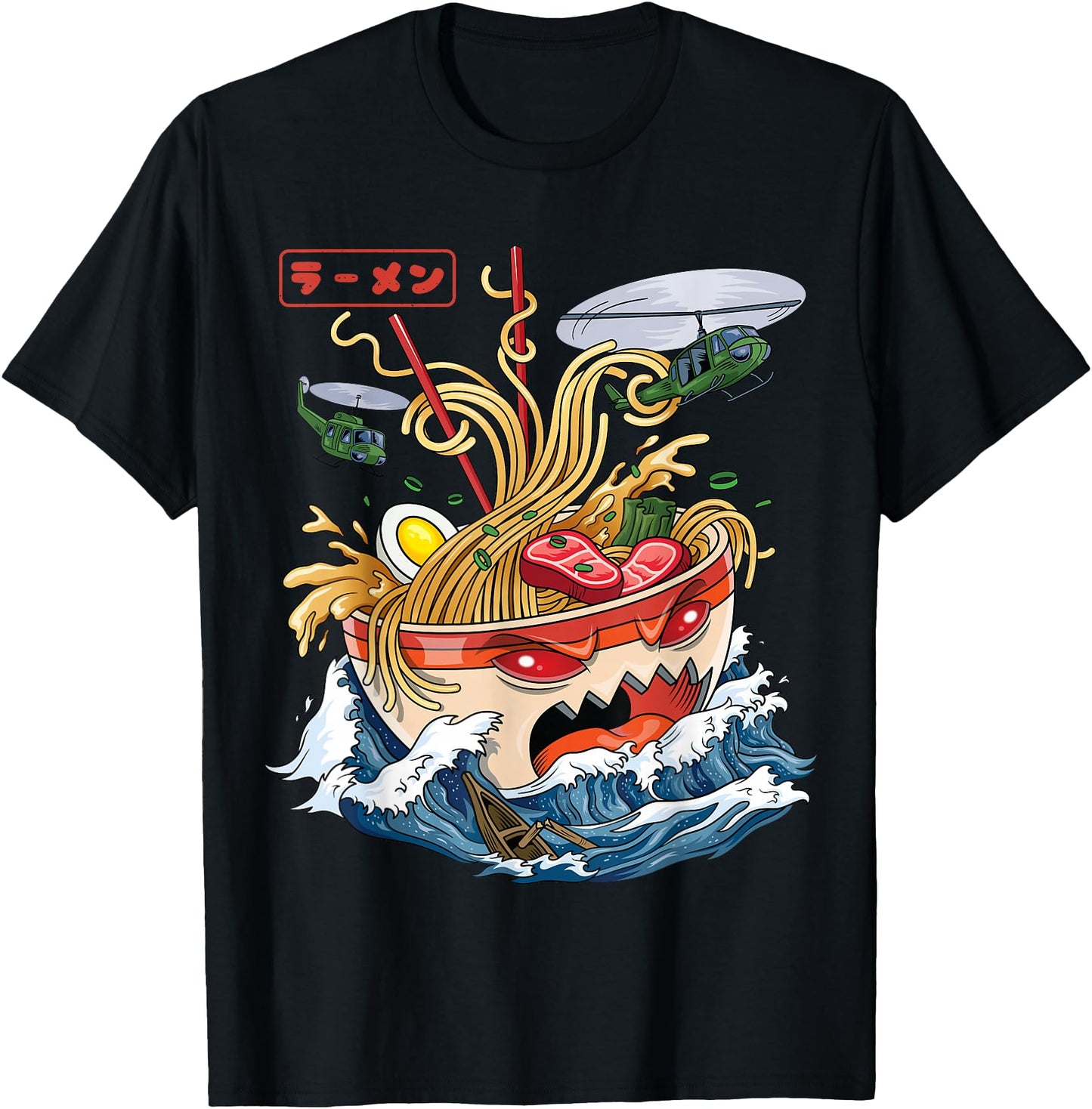 Great Ramen of Kanagawa Japanese Food Kaiju Kawaii Ramen