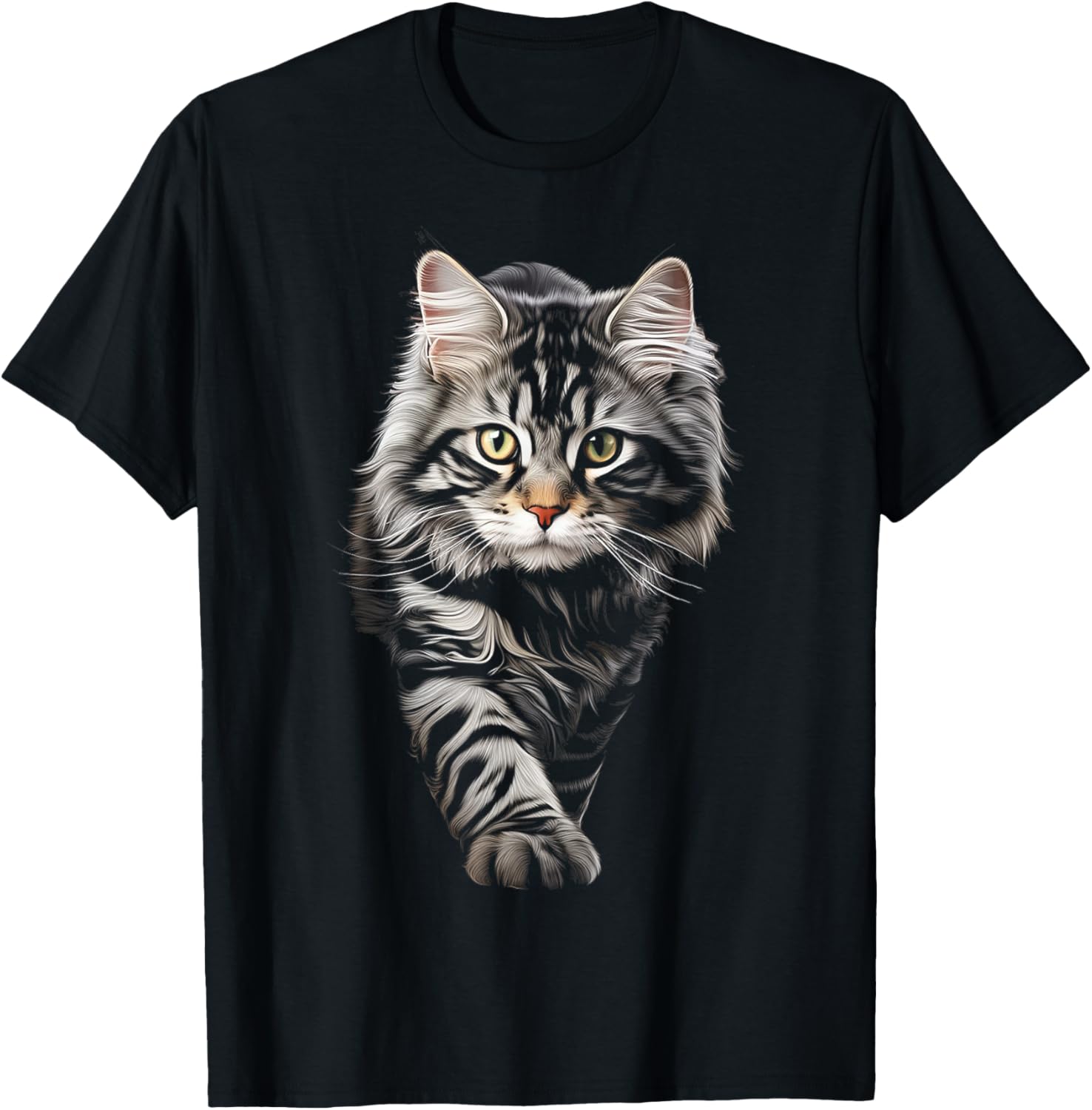 Cat Graphic Pet Illustration Cat T-Shirt for Men Women Kids
