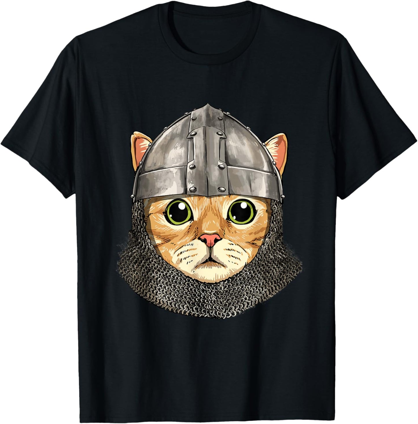 Cat Medieval Knight Templar Renaissance Kitty Pet Cat Lover T-Shirt