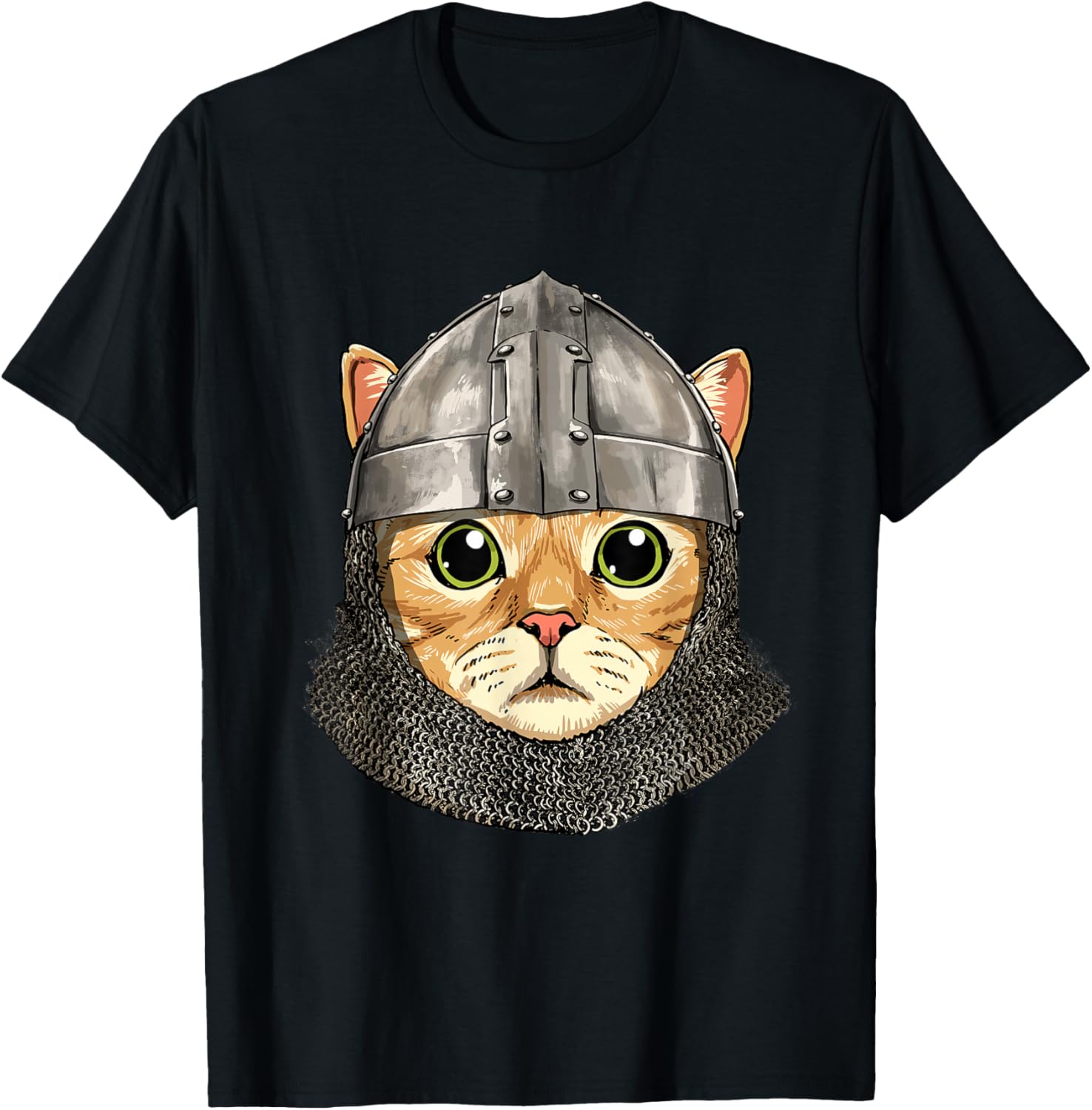 Cat Medieval Knight Templar Renaissance Kitty Pet Cat Lover T-Shirt