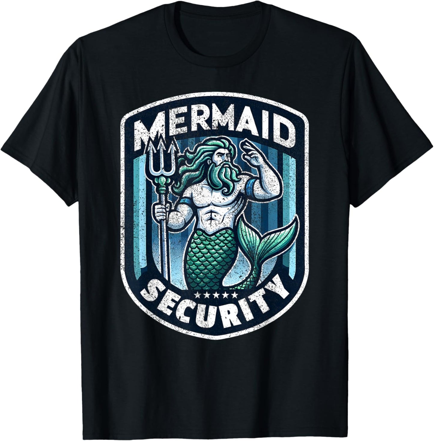 Mermaid Security Father Swimming Parent Swimmer Dad Swim