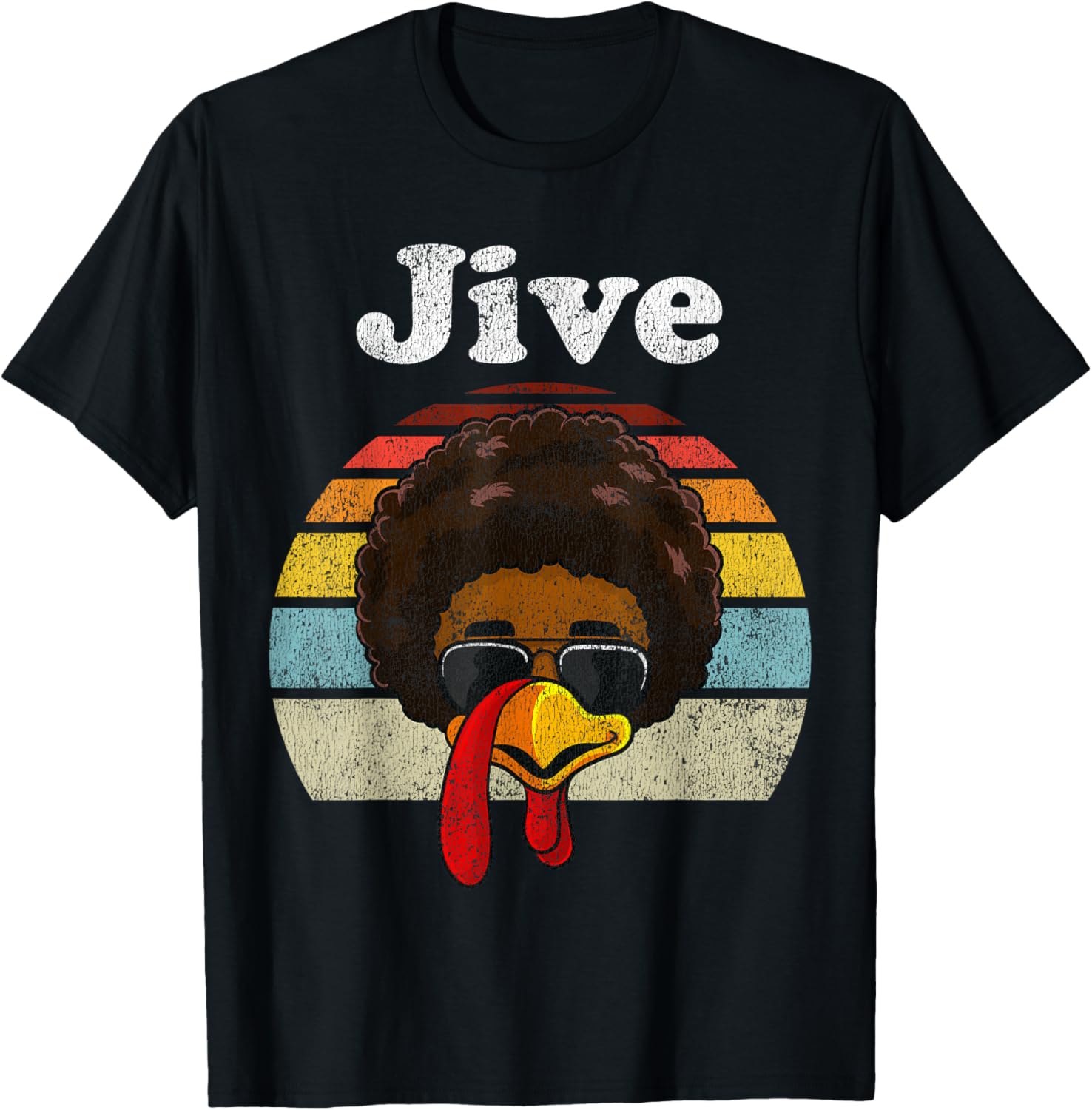 Jive Thanksgiving Turkey Day Funny Face Vintage Retro Style