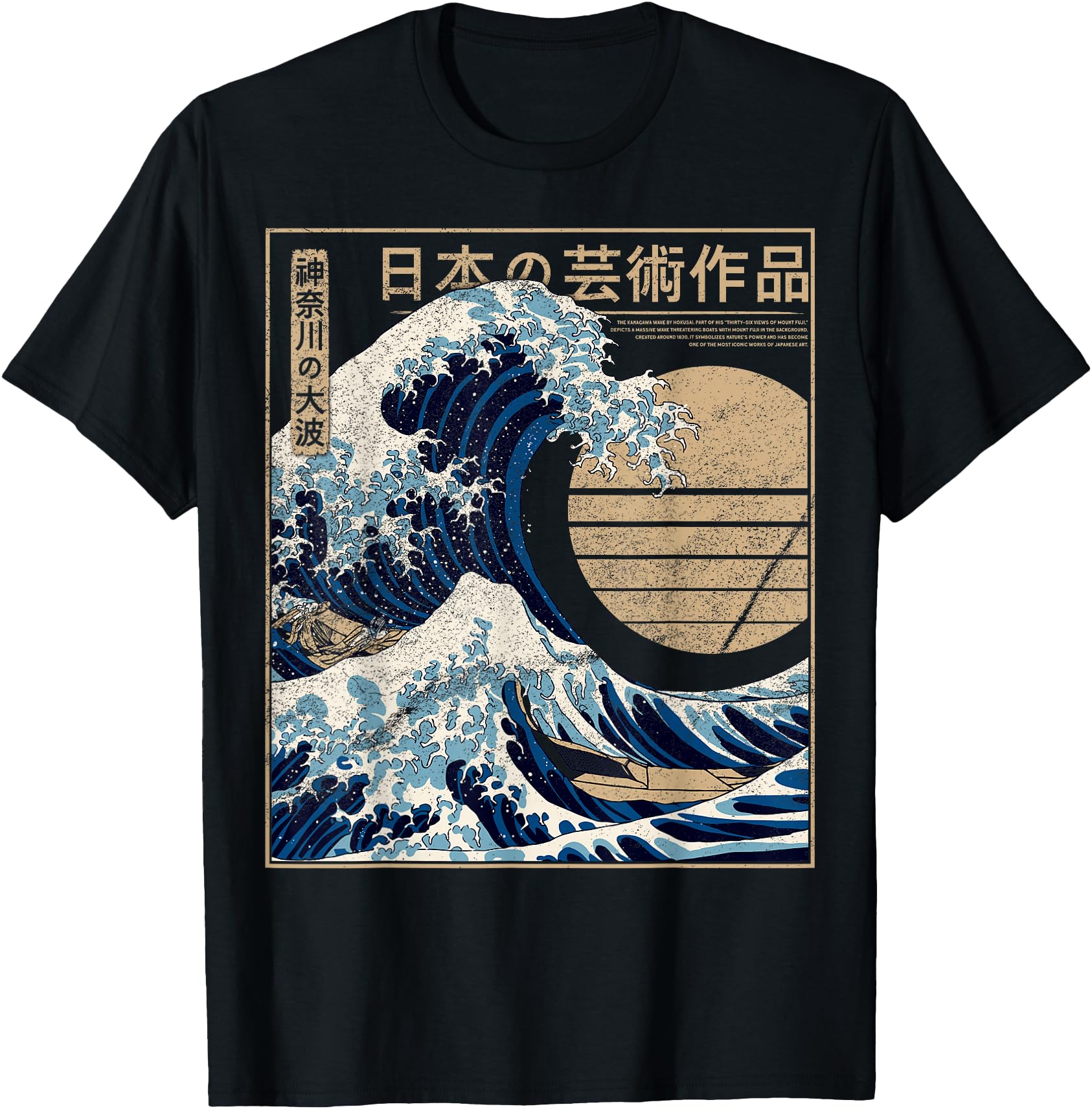 The Great Wave Kanagawa Retro Artwork Japanese Kanagawa Wave