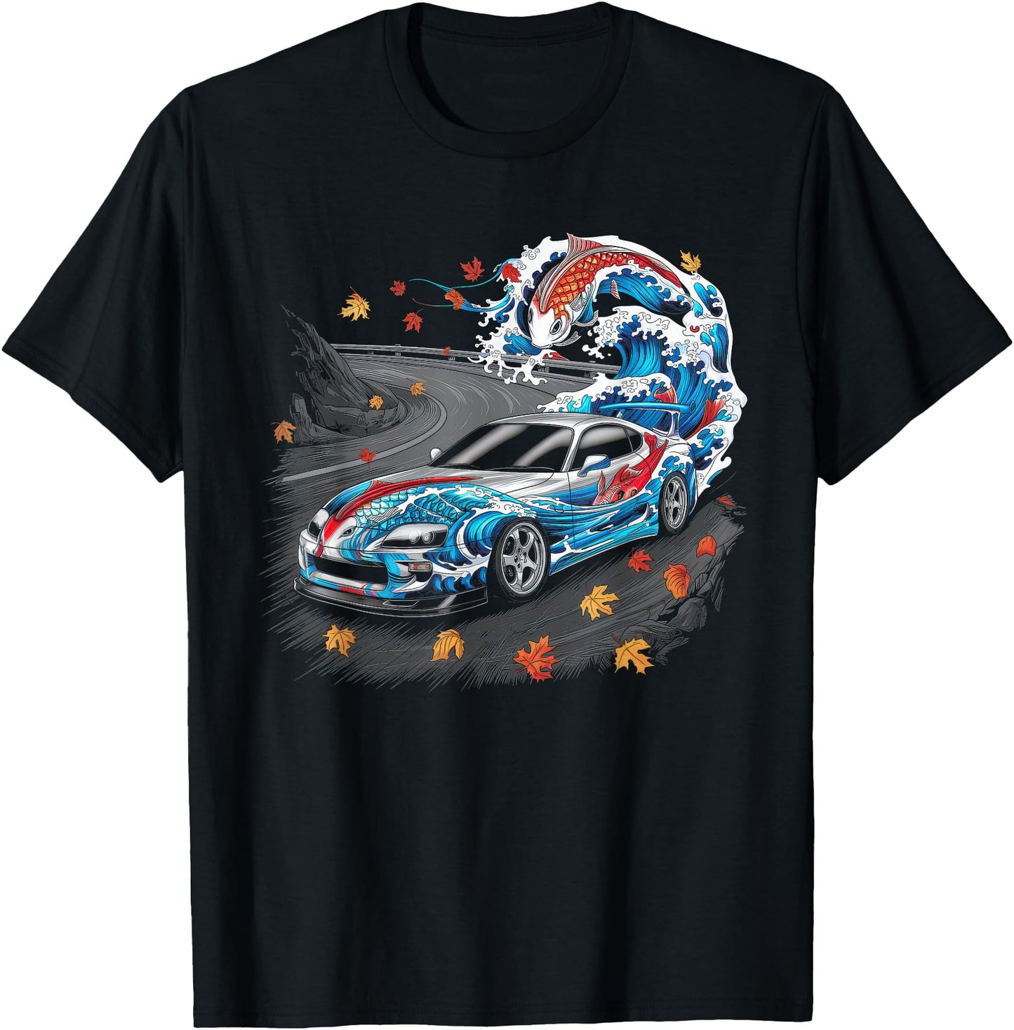 Japanese Car Tshirt Men JDM Japan Street Racing Streetwear