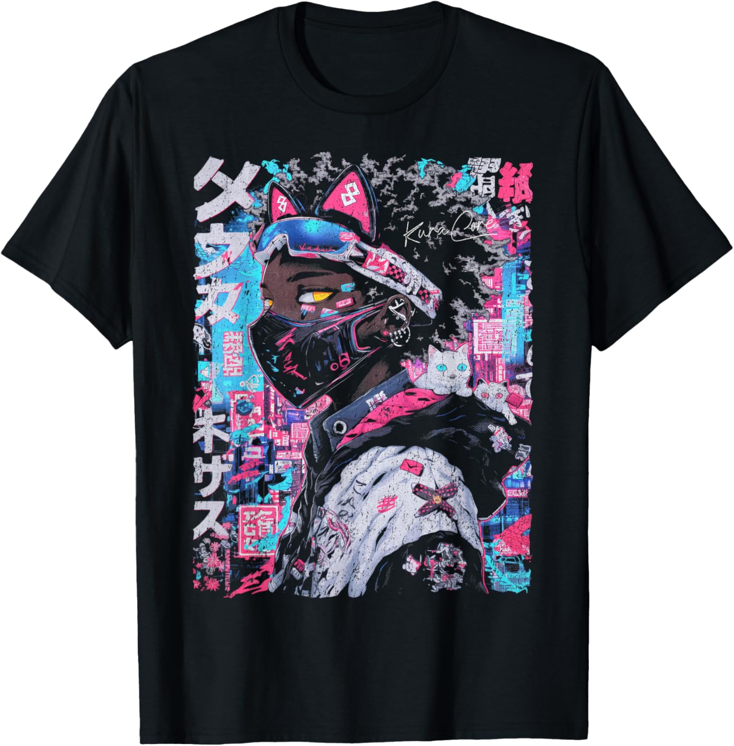 Japanese Streetwear Afro Cyberpunk Y2K Techwear Manga Anime