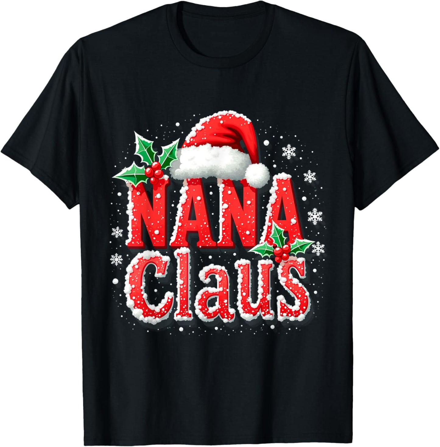 Nana Claus Santa Hat Christmas lights family Xmas Men Women