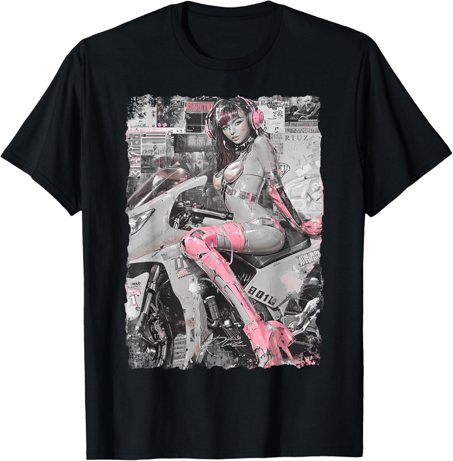 Supersport bike Superbike Pin-up girl racing motorcycle