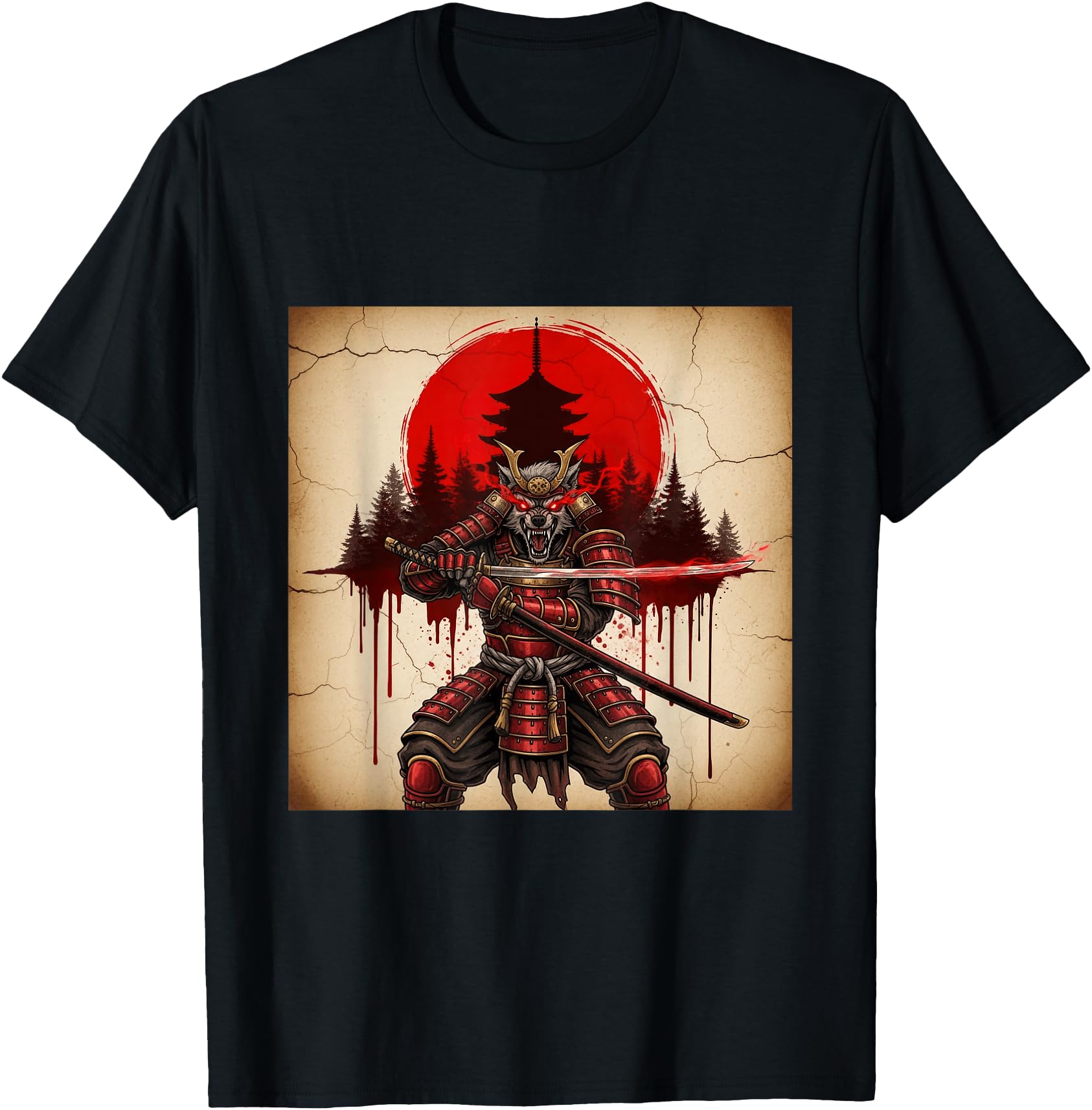 Samurai Werewolf Warrior Dark Japanese Mythology Art
