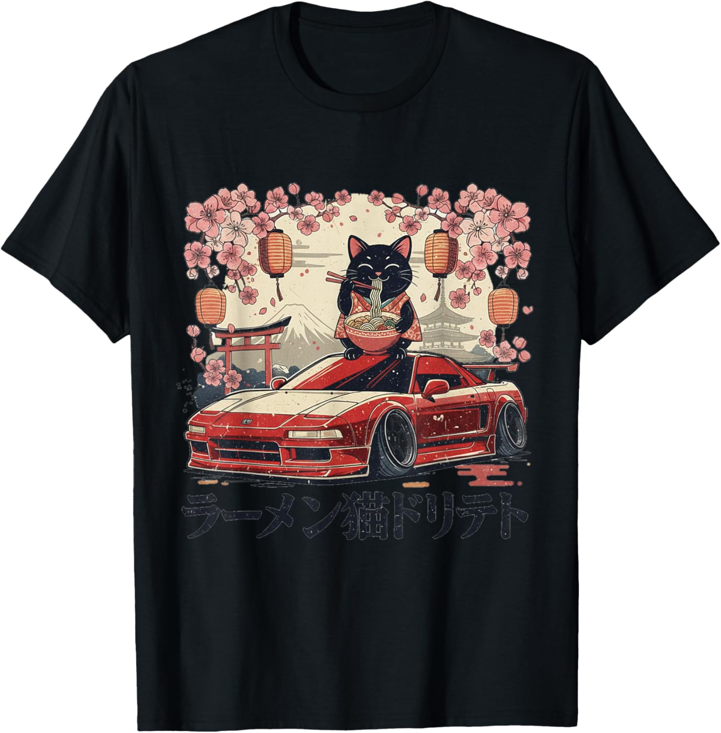 JDM Sports Car Anime Cat
