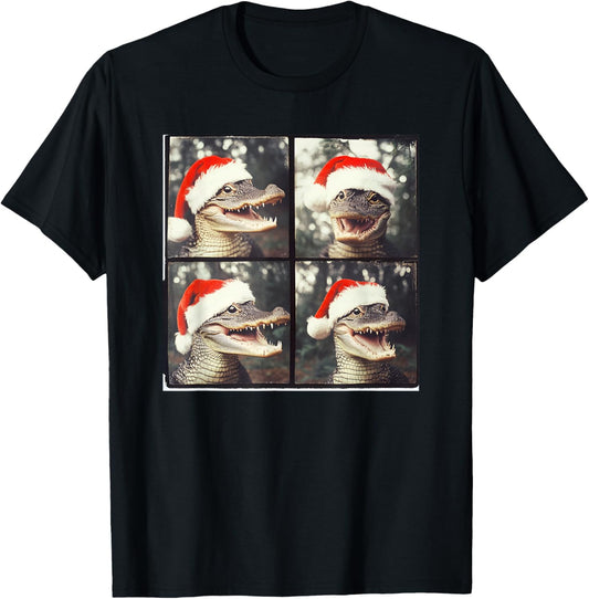Alligator With Santa Hat Crocodile Christmas Gator