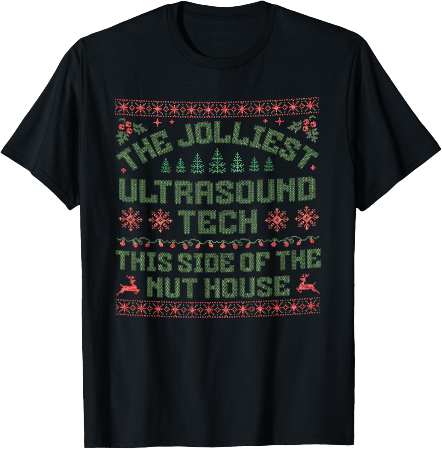 Christmas Ultrasound Tech Shirt Funny Ultrasound Technologis