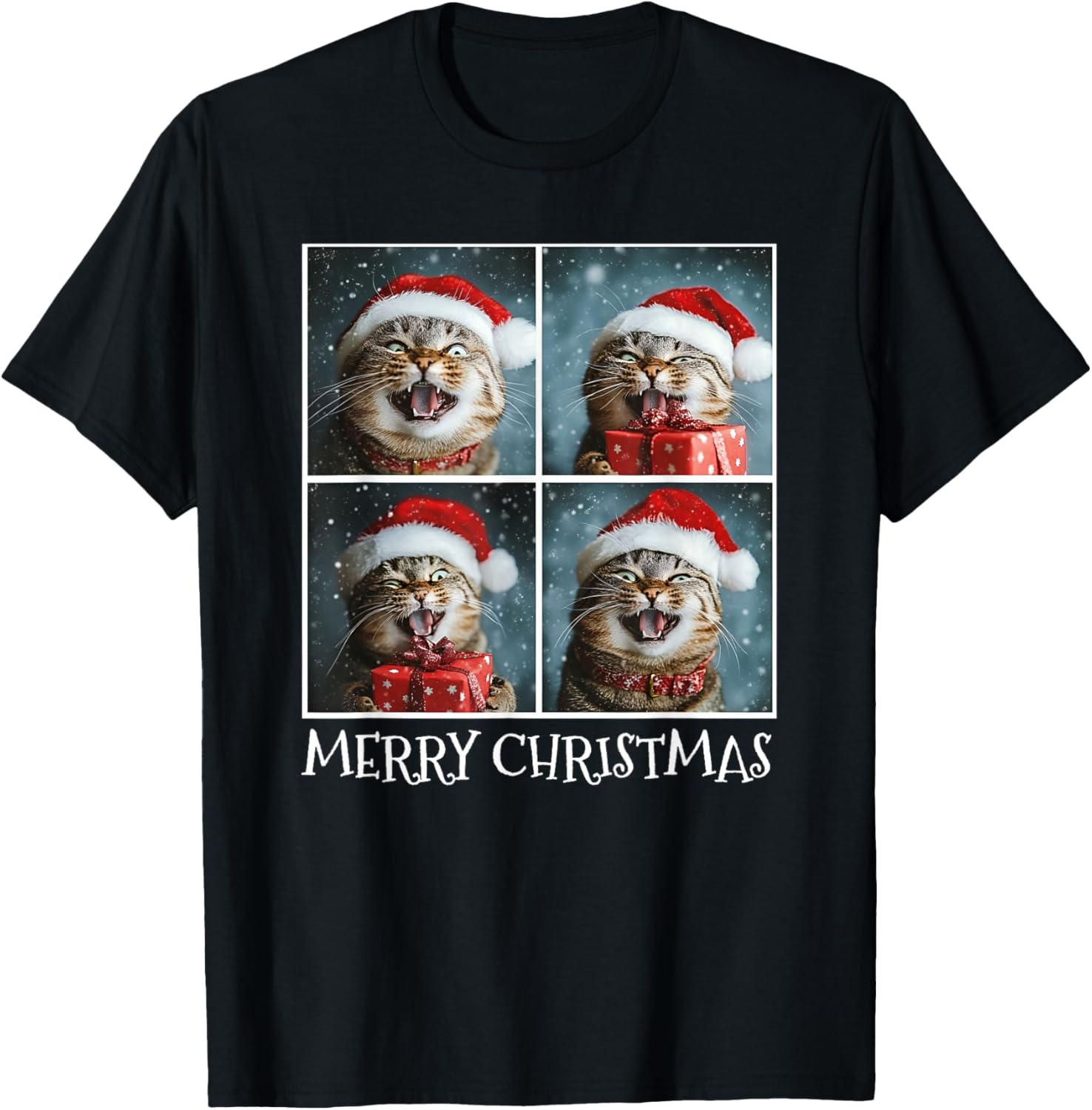 Cat Santa Hat Christmas Cat Selfie