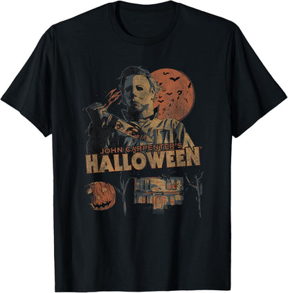 Halloween Vintage Fall Inspired Collage Retro Horror Movie