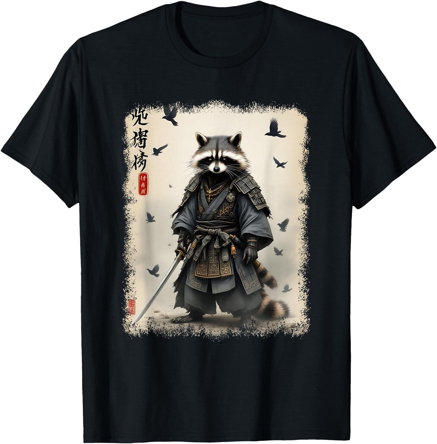 Samurai Raccoon, Japanese Warrior & Art Vintage Anime