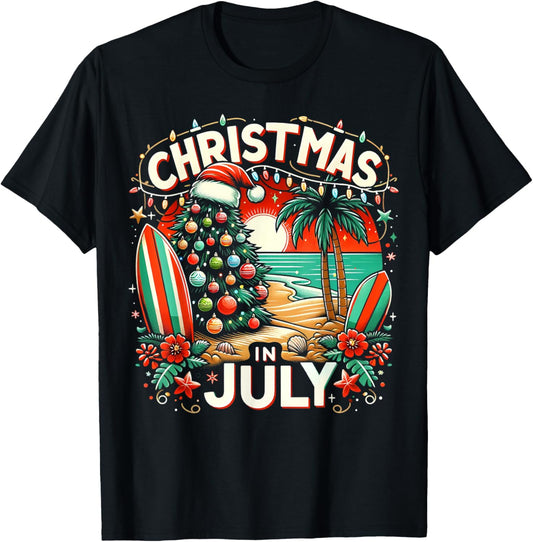 Christmas in july summer beach vacation xmas