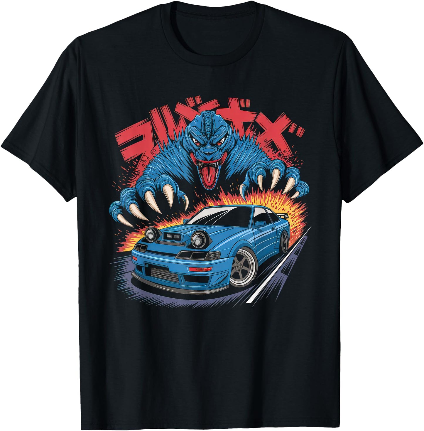 Japanese Car Tshirt Men JDM Japan Street Racing Streetwear
