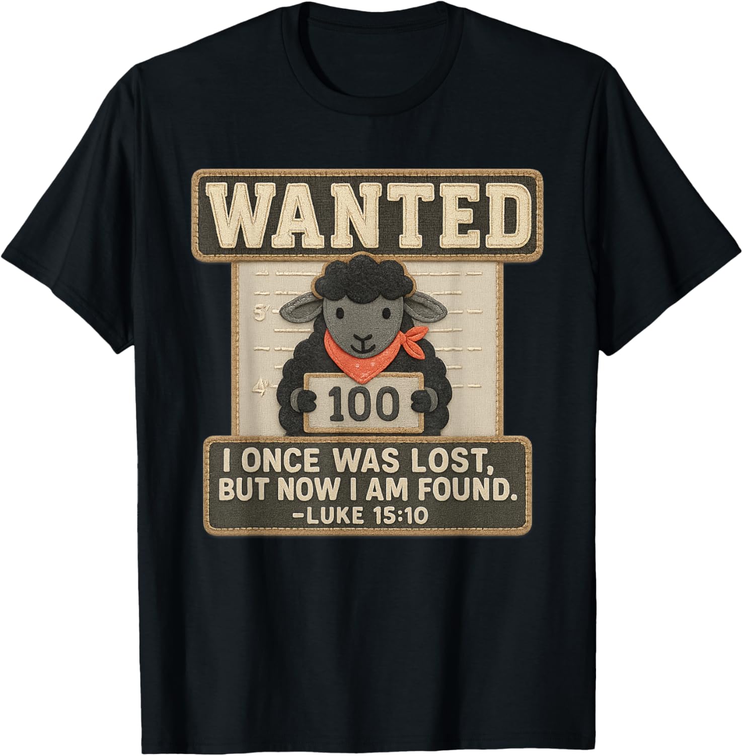 Wanted Lost and Found Cute Black Sheep Luke 15:10 Christian