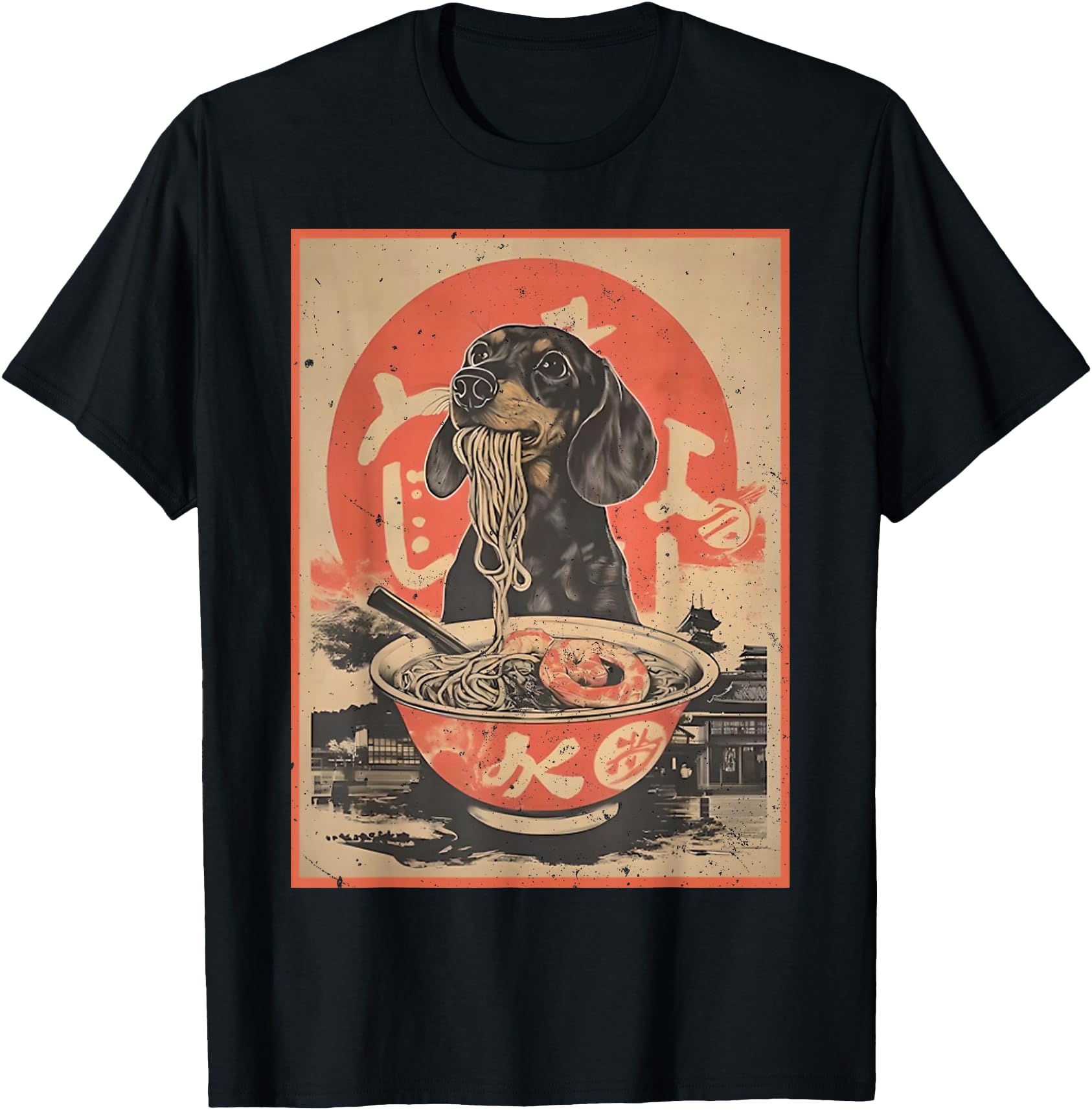 Kawaii Dachshund Ramen Japanese Funny Dogs Lover Humor Gifts