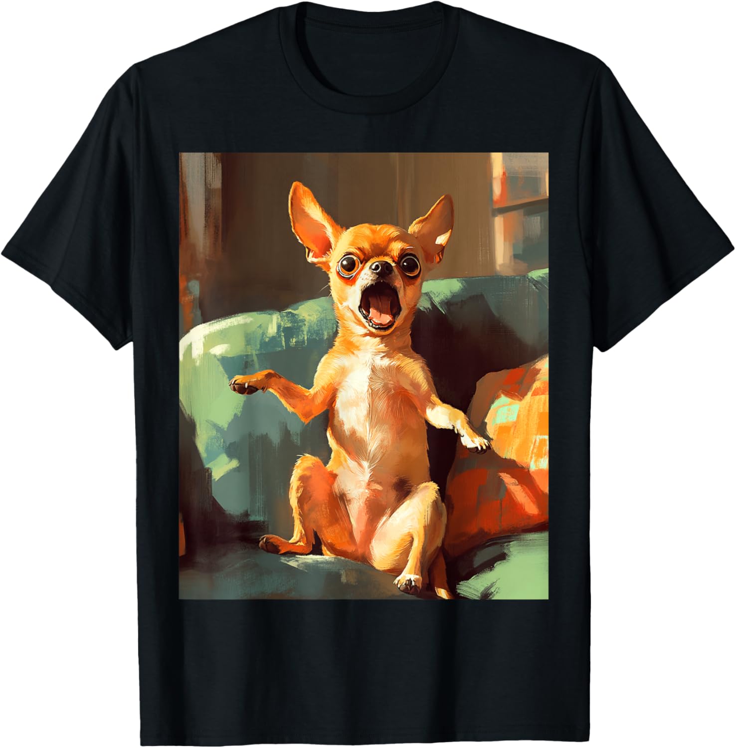 Adorable Chihuahua Art for Dog Lovers and Owners T-Shirt
