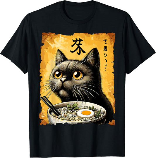 Cat Ramen Japanese Kawaii Funny Anime Cat