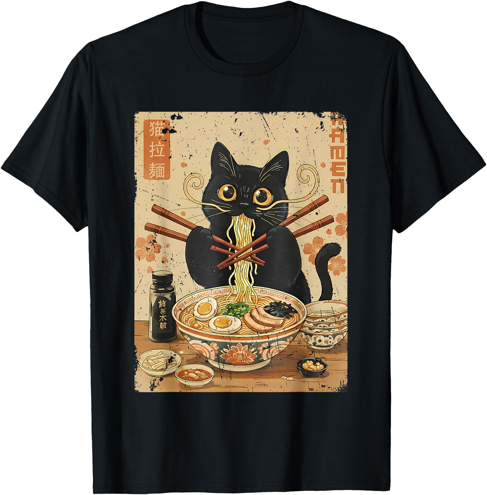 Kawaii Ramen Cat Anime Noodles Japanese Otaku Graphic
