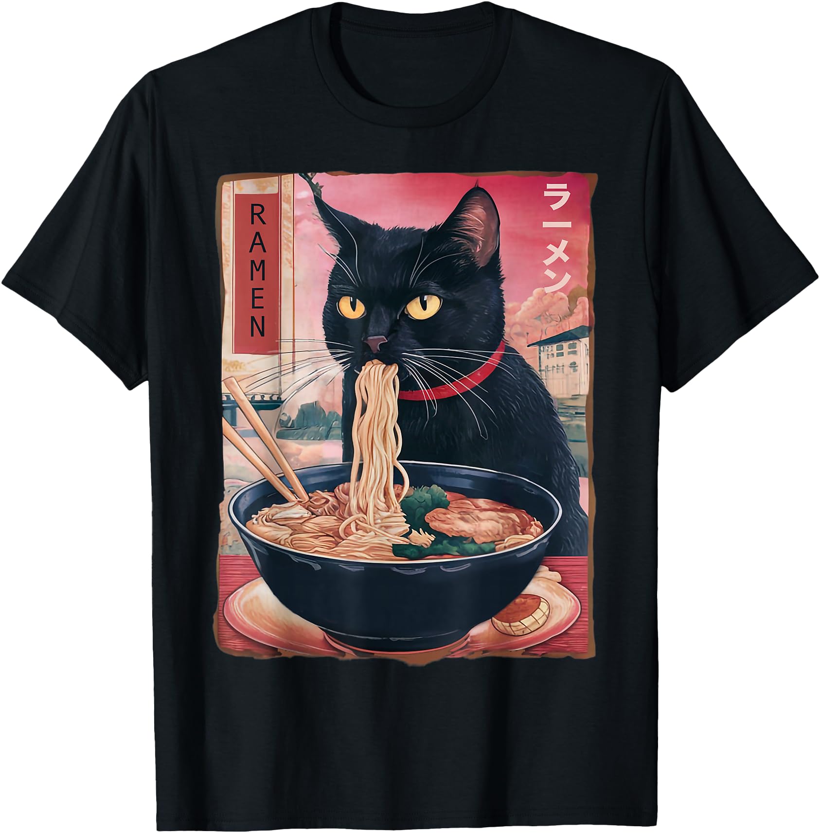 Cat Ramen Noodle Japanese Anime Kawaii Gifts Men Women