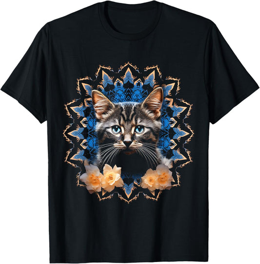 Cat Motif Pet Illustration Cat T-Shirt