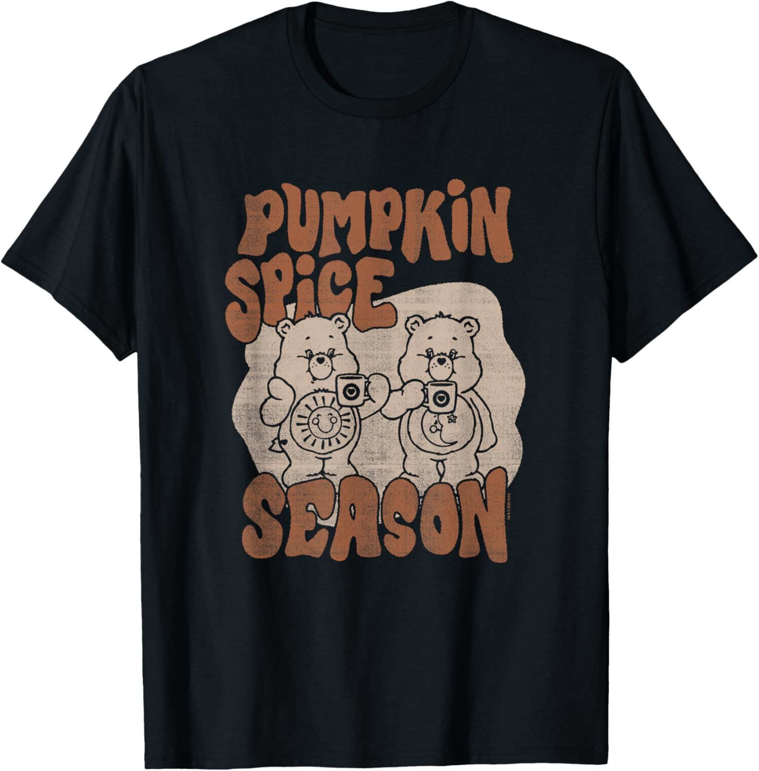 Care Bears Thanksgiving Vintage Pumpkin Spice Season Duo T-Shirt