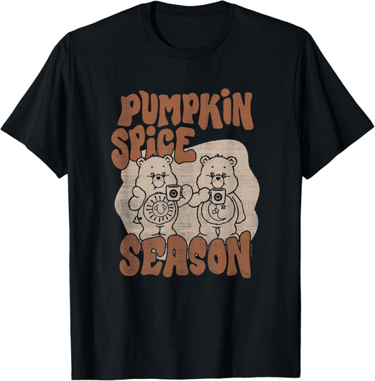 Care Bears Thanksgiving Vintage Pumpkin Spice Season Duo T-Shirt
