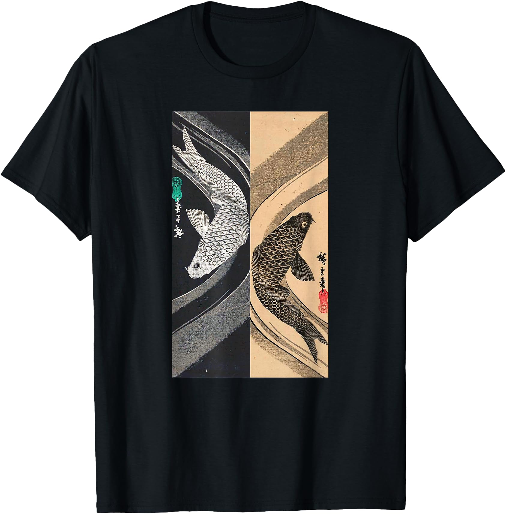 Japanese Art Fish Graphic Design 3