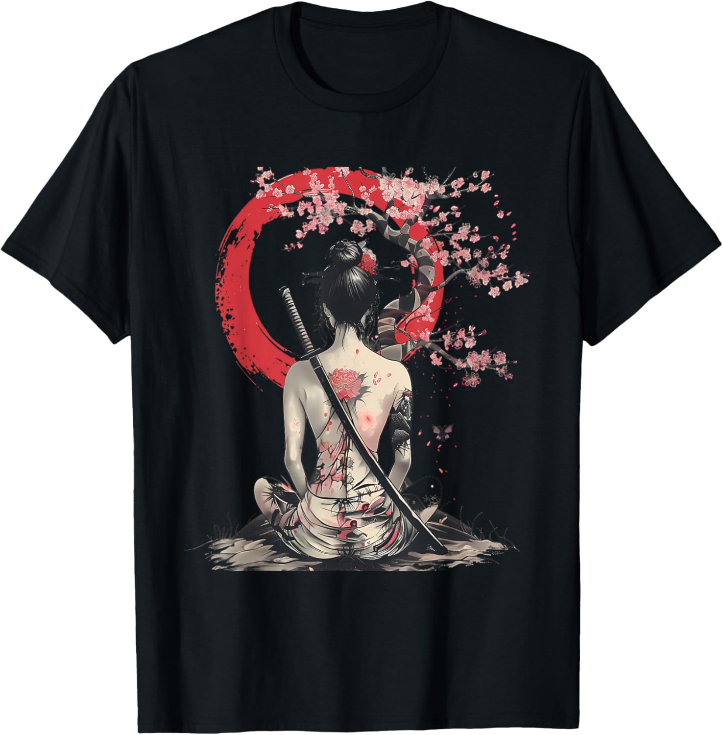 Japanese Samurai Girl Sakura Cherry Blossom Japanese Geisha