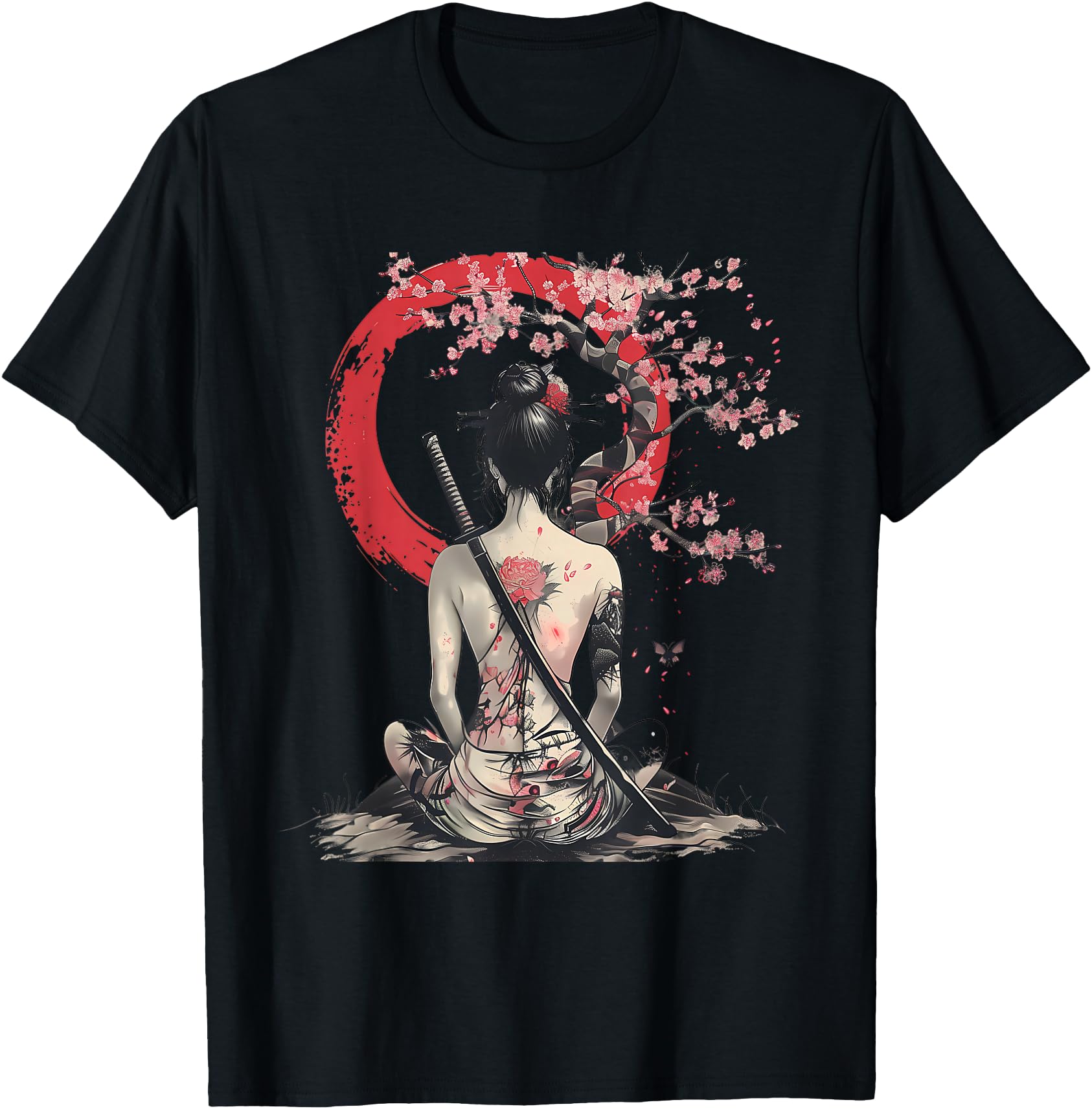 Japanese Samurai Girl Sakura Cherry Blossom Japanese Geisha