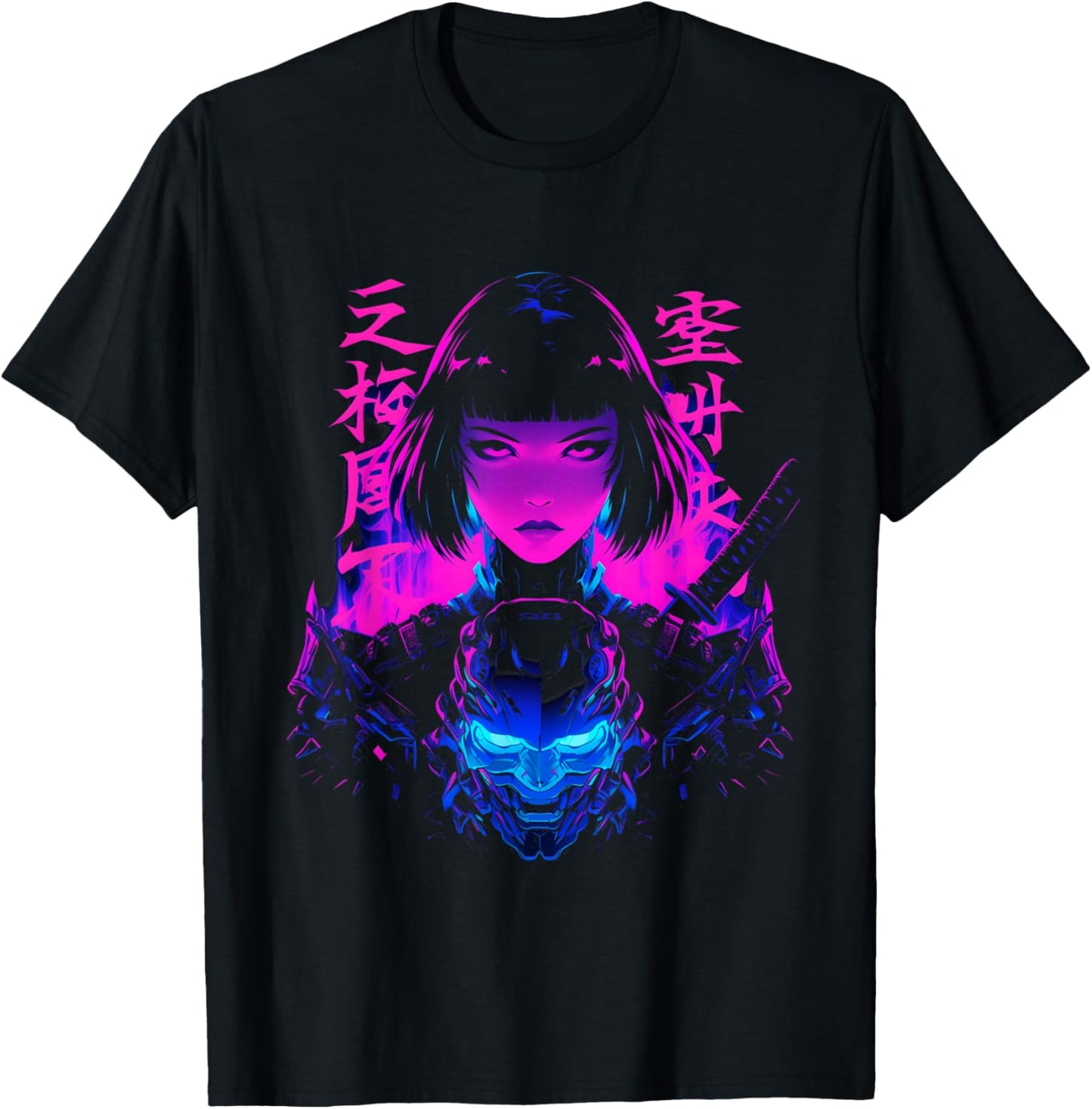 Cyberpunk Anime Samurai Girl Manga Gothic Japanese Gamer