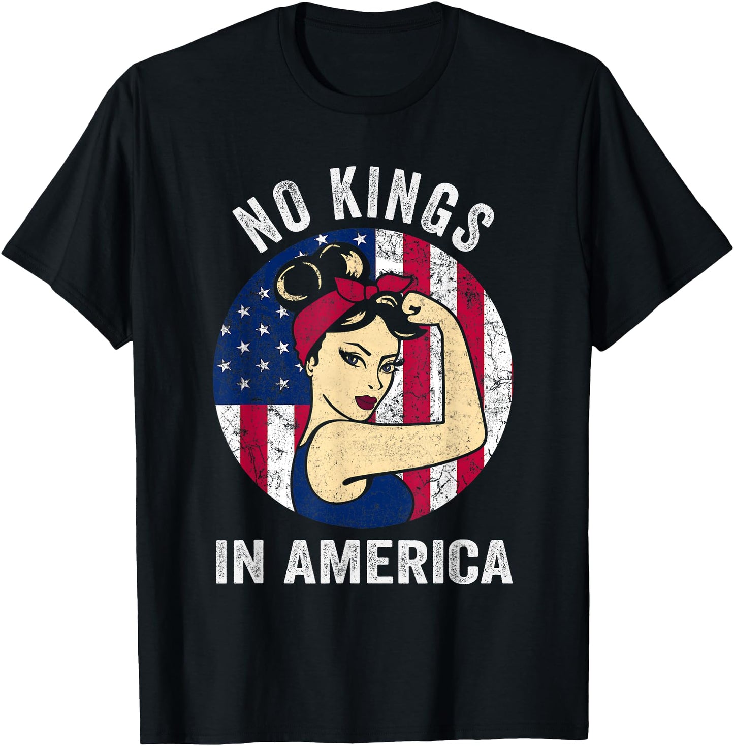 No Kings Shirt Women Vintage America No Kings in America