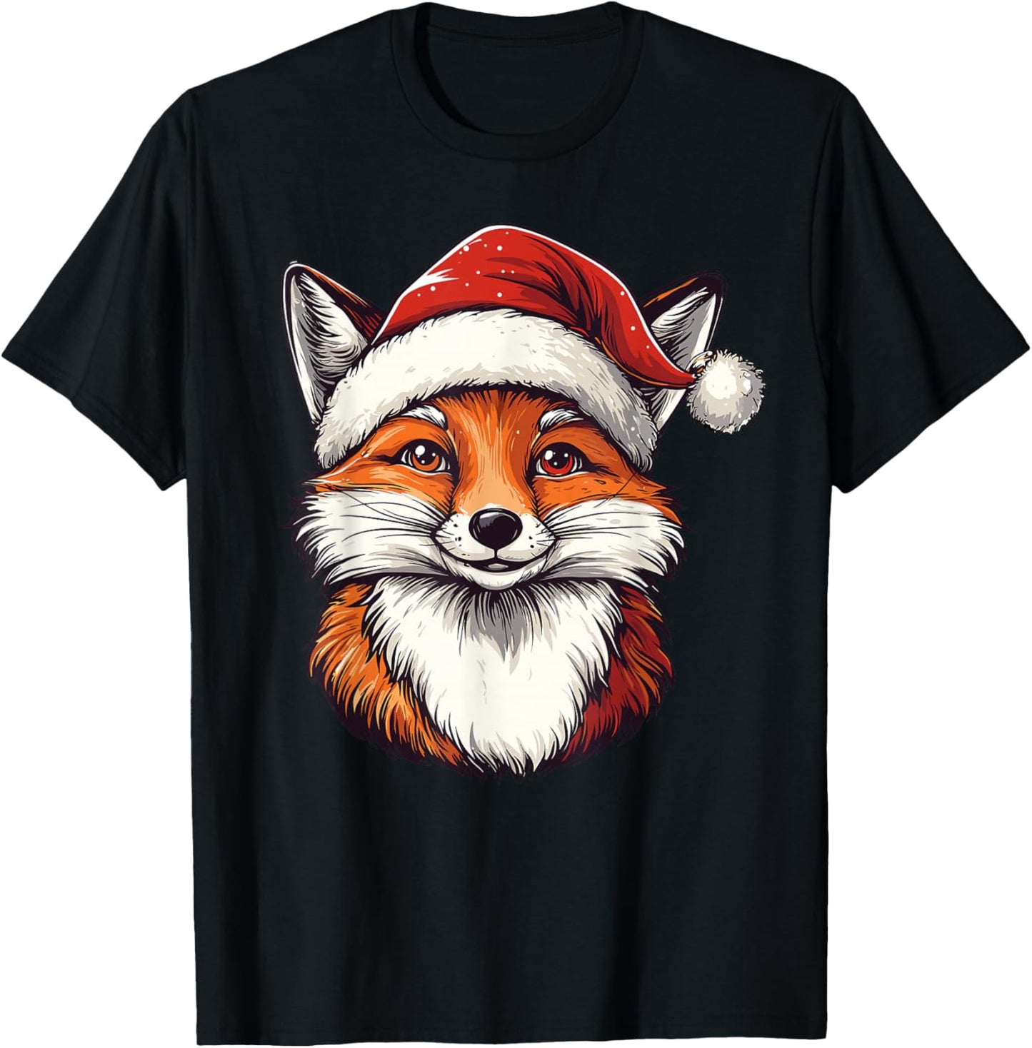 Fox Santa Hat Xmas Christmas Fox Lover Pajama Men Women Kids