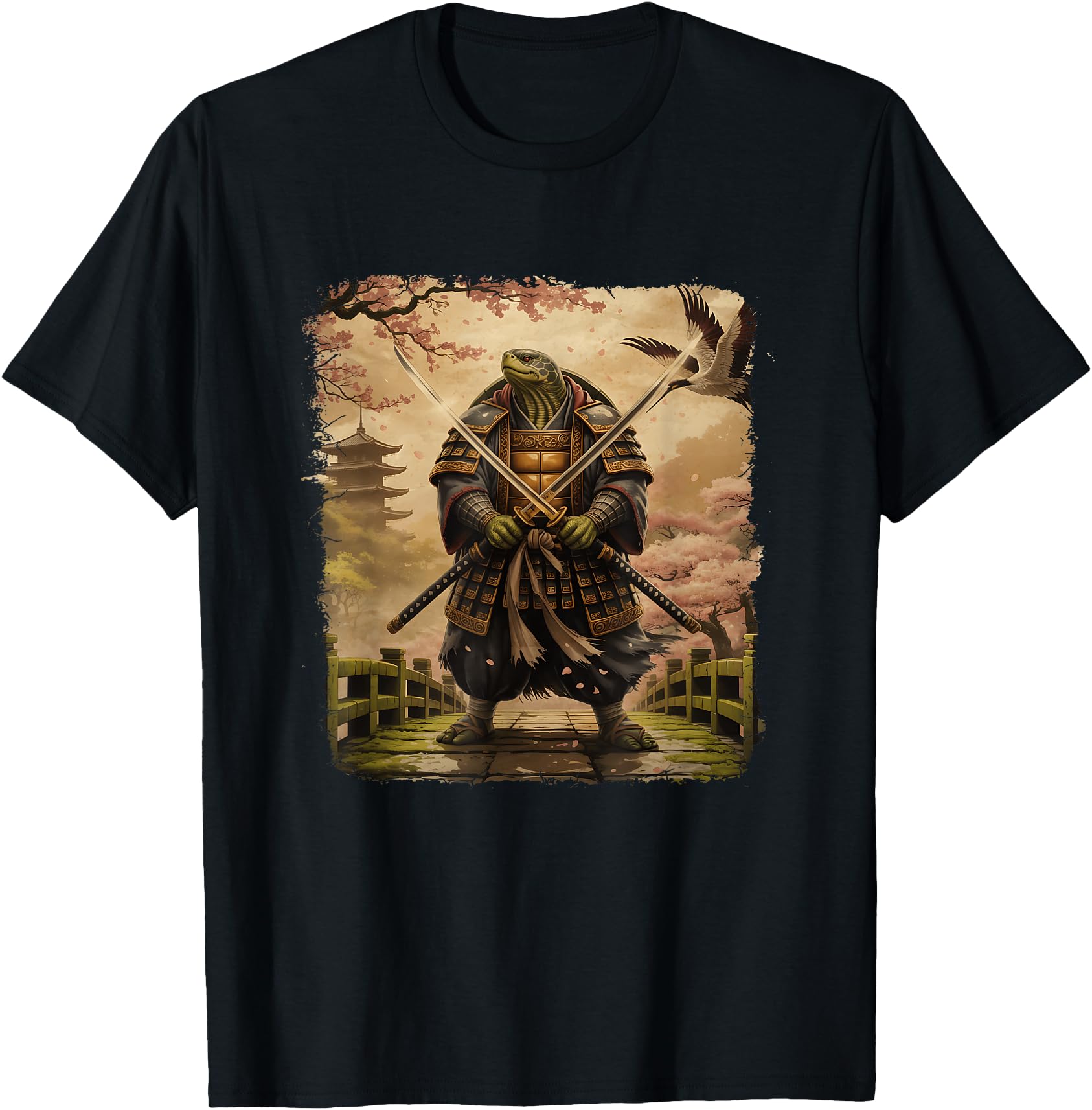 Samurai Turtle Japanese Art Turtle Warrior Bushido Katana