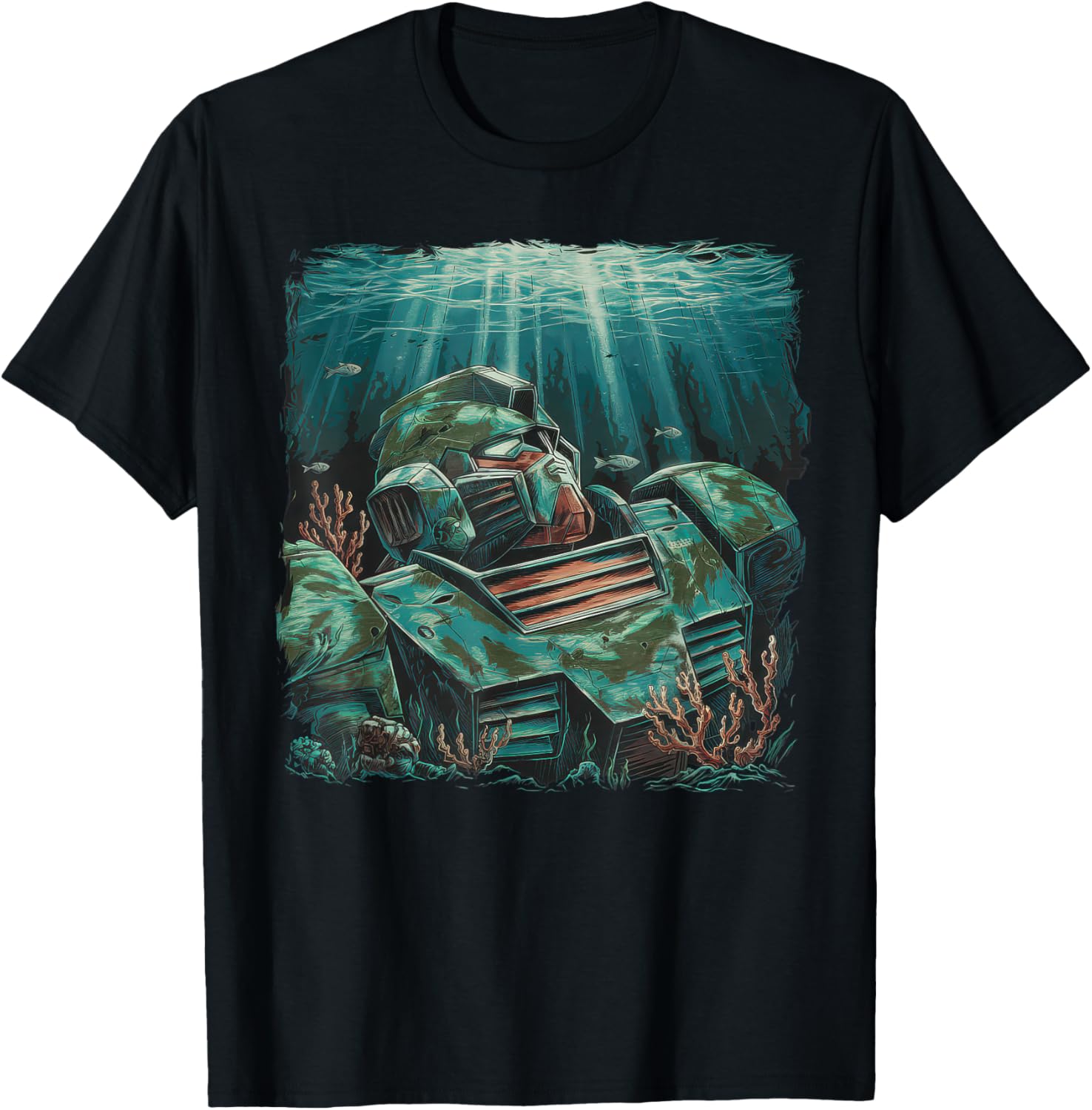 Mecha Tshirt Japanese Mecha Robot Head Anime Art Ukiyo-E