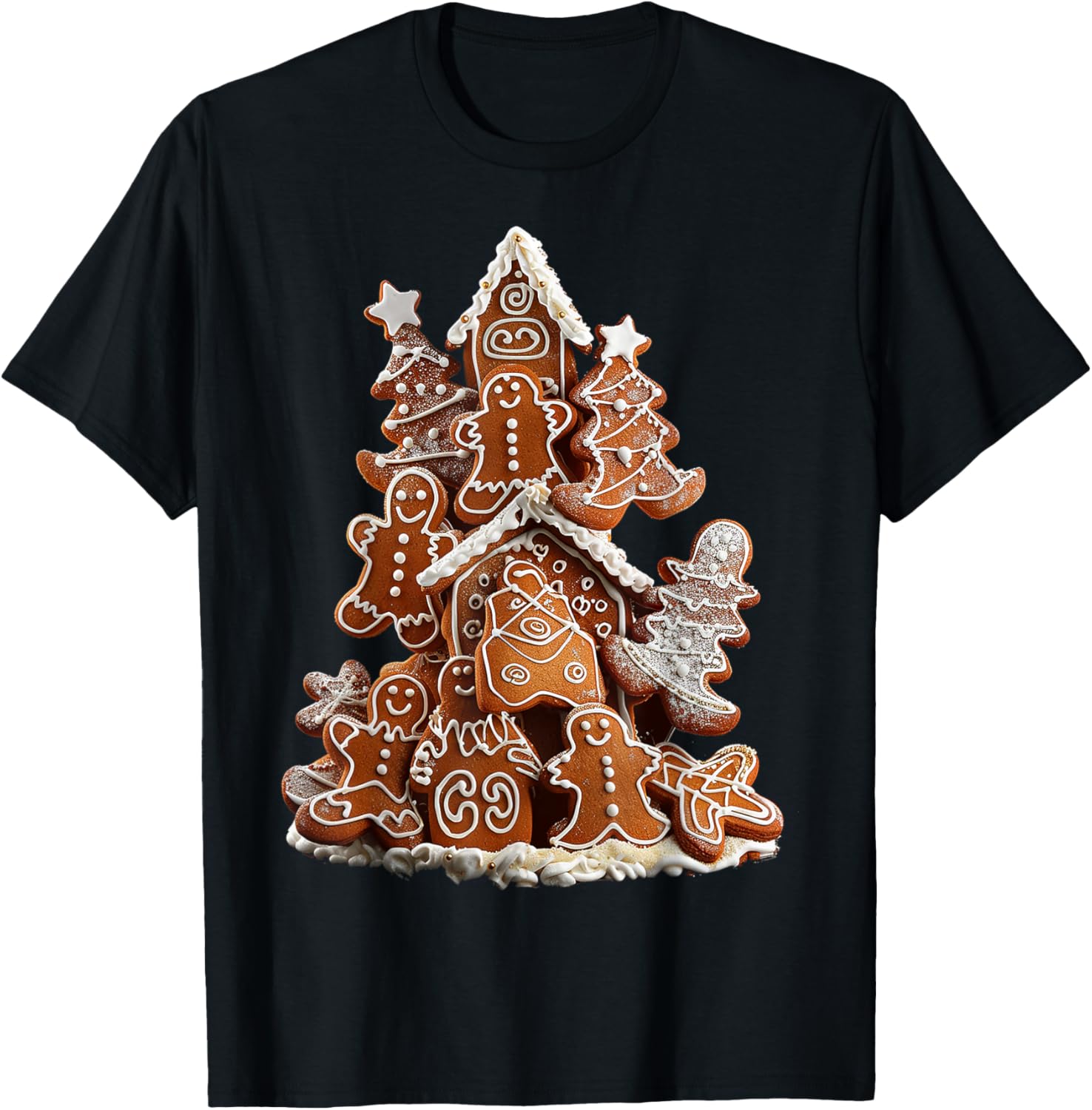 Gingerbread Christmas Motif X-Mas Art Family Gingerbread